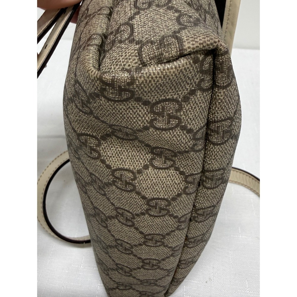 Gucci GG Supreme Beige Messenger Crossbody Bag With COA - Picture 7 of 11